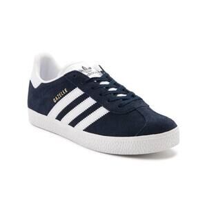 USED adidas Originals Boy's Gazelle Sneaker, Collegiate Navy/White, 3